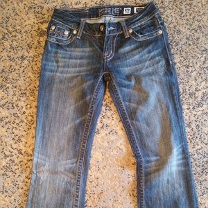 Like new Miss Me boot cut jeans 26 R